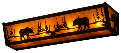 24W Bear at Lake Vanity Light