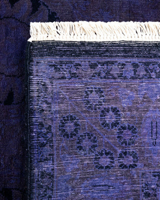 Fine Vibrance, One-of-a-Kind Hand-Knotted Runner Rug Purple, 3'0"x14'9"