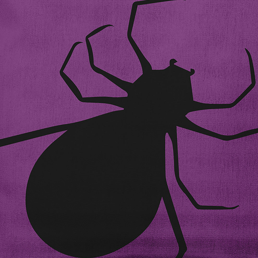 26"x26" Big Spider Decorative Throw Pillow, Amethyst