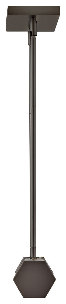 Hinkley 40" Facet Medium Integrated LED Linear Chandelier - Black Oxide