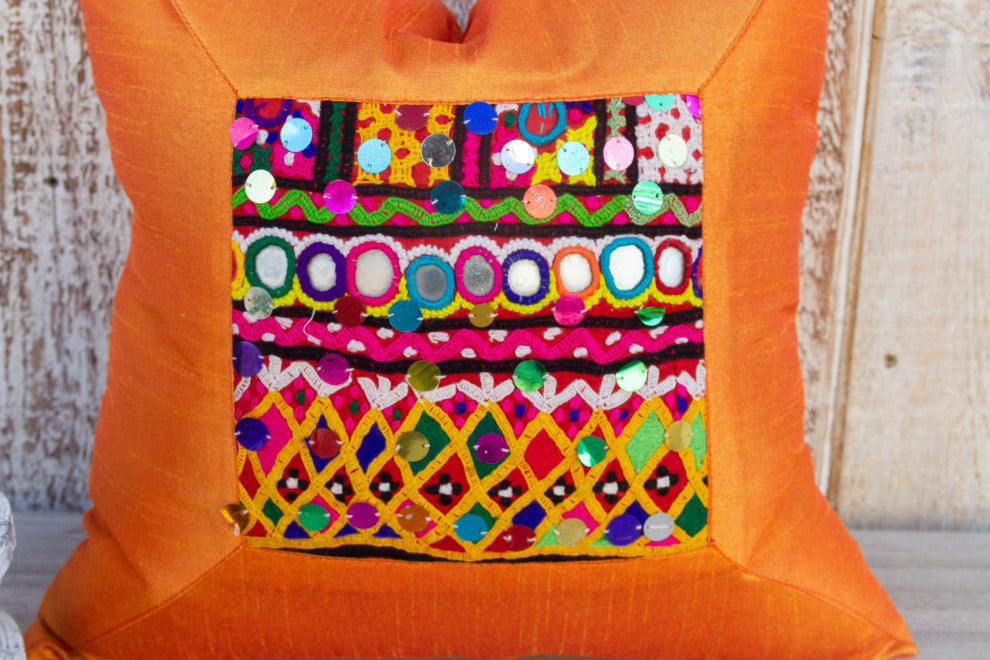 Anaya Indian Silk Decorative Pillow