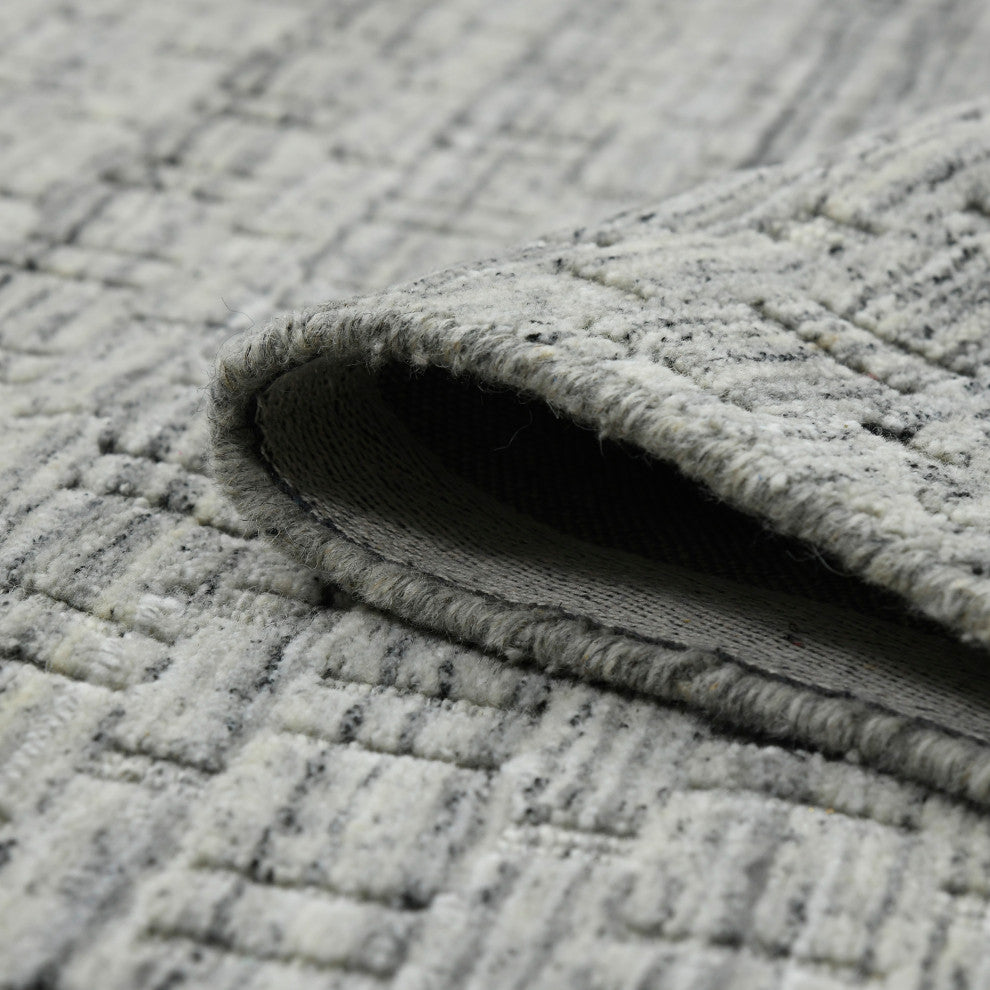 Houston Aliya Area Rug, Light Gray, 2' x 3', Geometric
