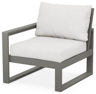 EDGE Modular Left Arm Chair, Slate Grey / Natural Linen