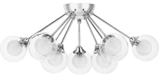 Quoizel PCSB1722 Spellbound 9 Light 23"W Semi-Flush Globe Ceiling - Polished