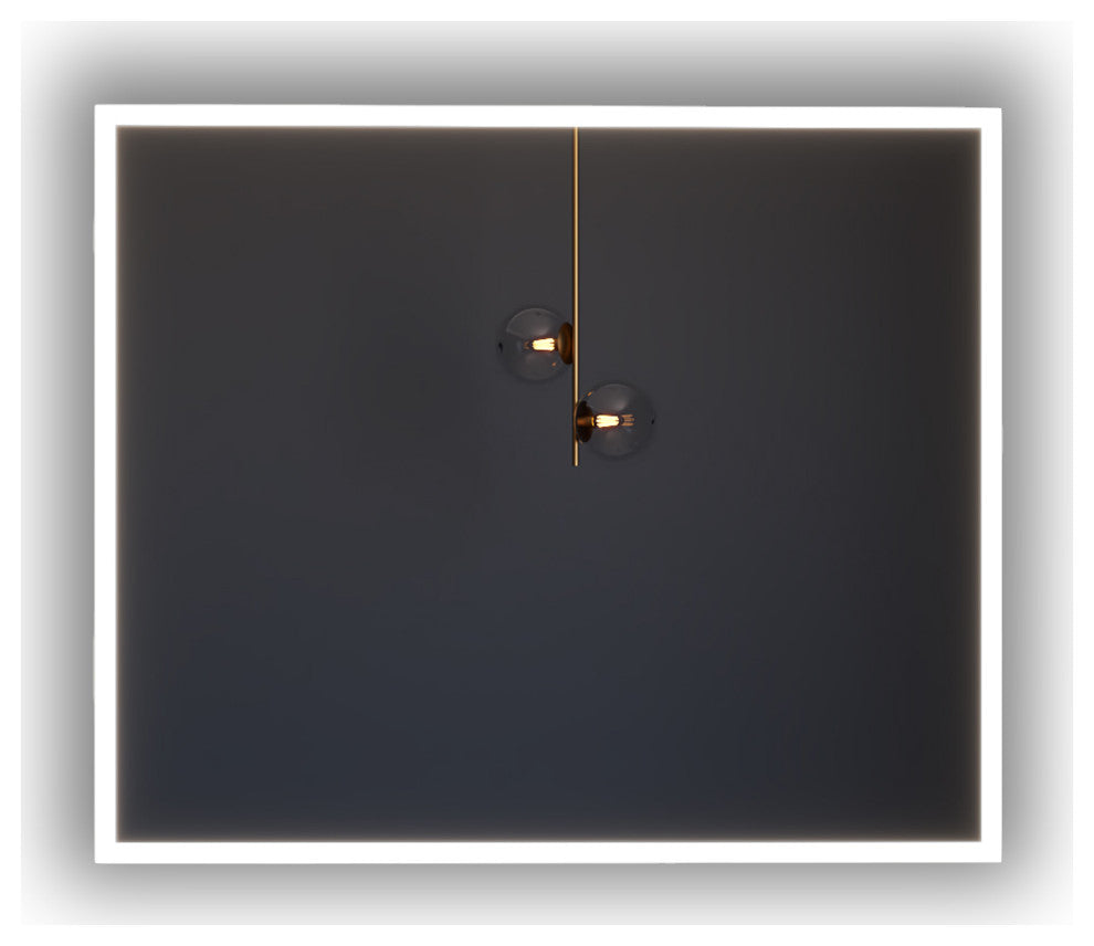 CastelloUSA Lisa LED Bathroom Mirror, 36"x30"