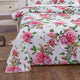 DaDa Bedding Romantic Roses Flat Sheet Only - Lovely Spring Pink Floral Garden