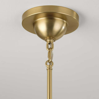 Stanza Collection One-Light New Traditional Pendant Light, Brushed Gold