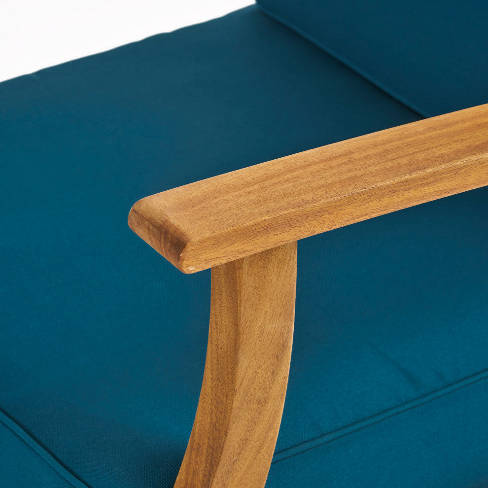 Abena Outdoor Acacia Wood Club Chair