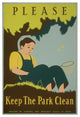 "Please Keep the Park Clean, 1938" Paper Print by Stanley Thomas Clough, 18"x26"
