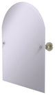 Frameless Arched Top Tilt Mirror with Beveled Edge, Polished Nickel