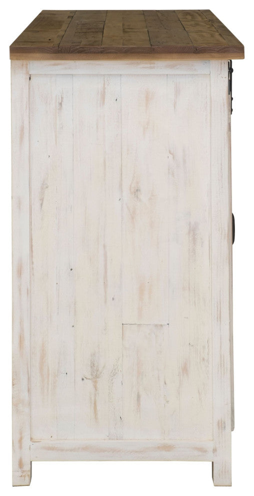 Provence Sideboard, White/Brown