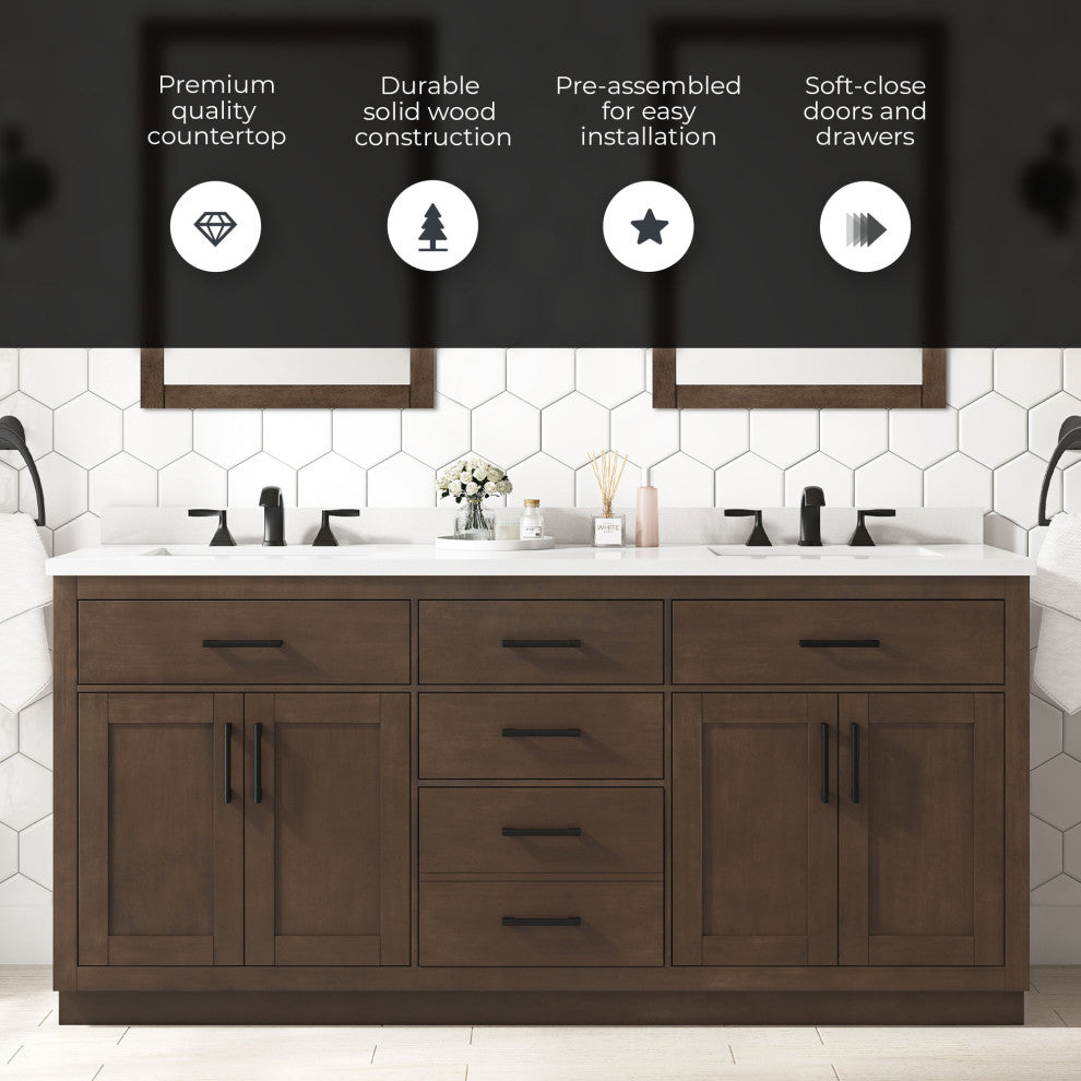 OVE Decors Bailey Vanity, Matte Black, 30"