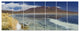 Desert Lake Laguna Canapa on Sunny Day, Seashore Canvas Art, 83"x32", 7 Panels