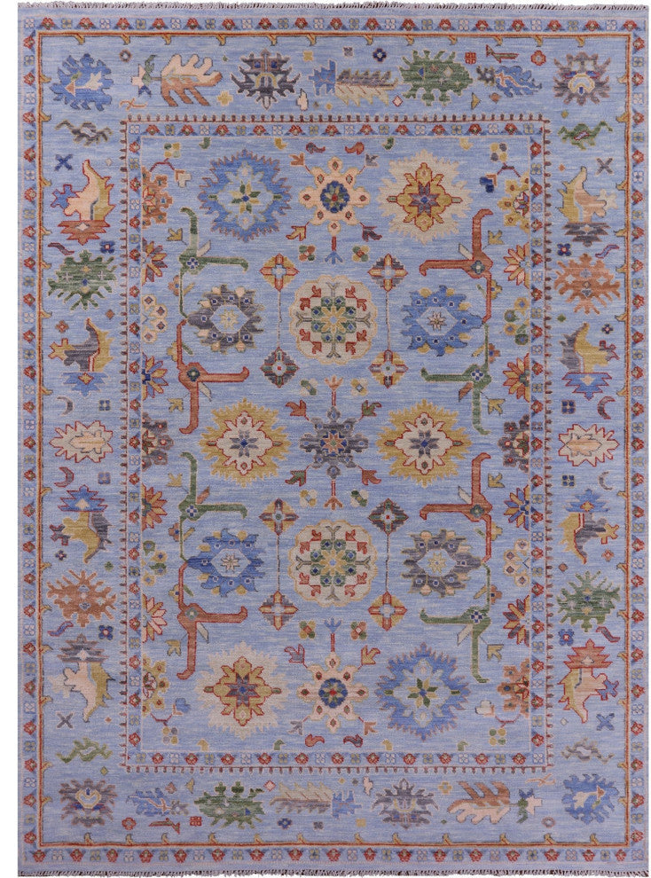 Turkish Oushak Hand-Knotted Wool Rug 9' 0" X 12' 3" - Q15418