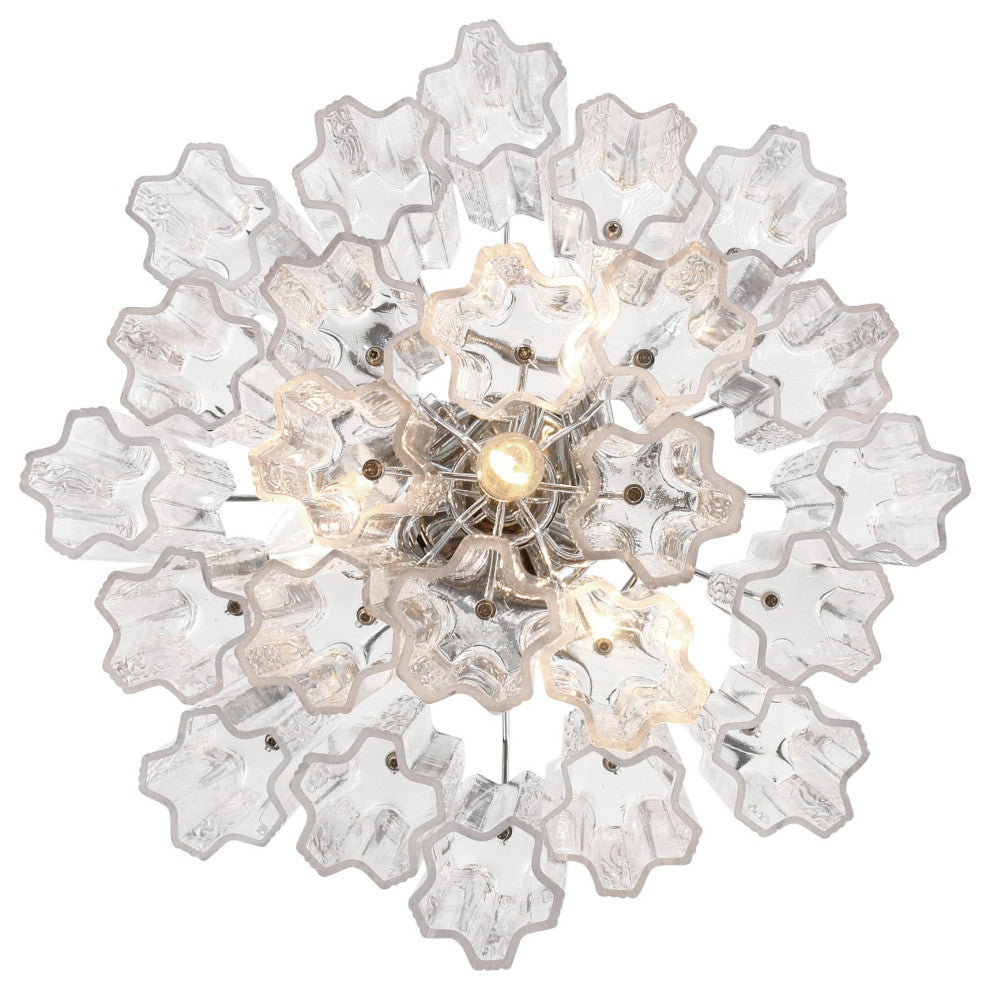 Crystorama Lighting Group ADD-300-CL_CEILING Addis 4 Light 18"W - Polished