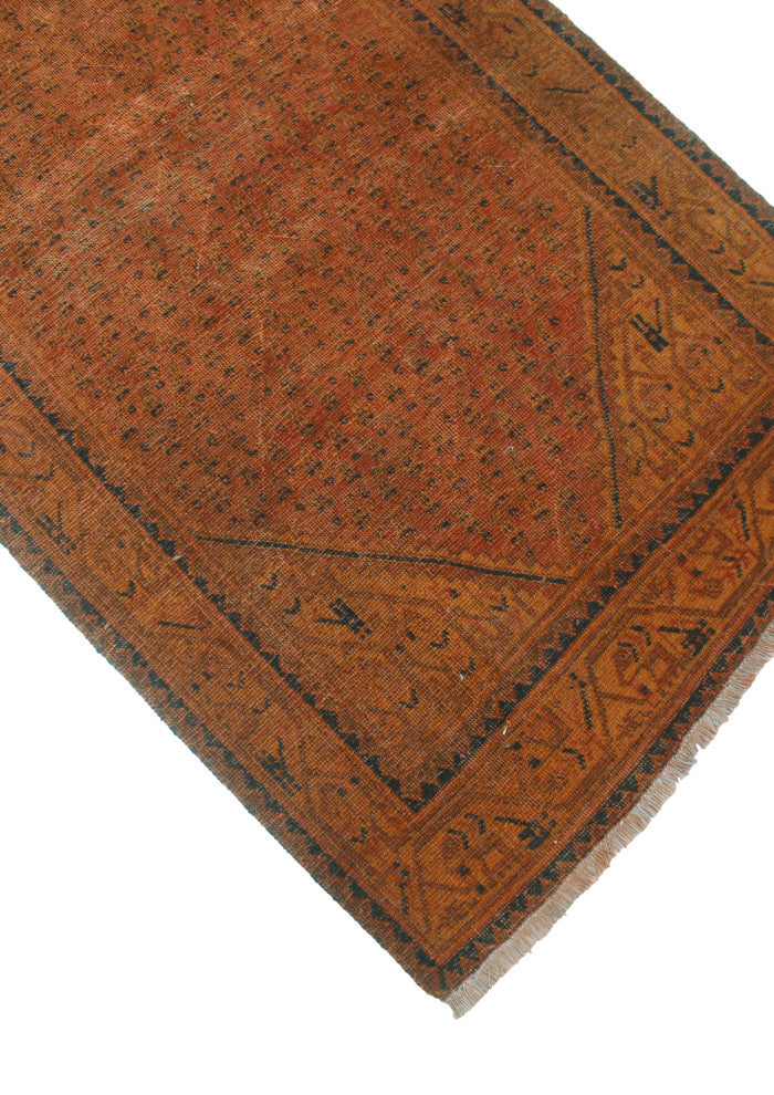 Vintage Distressed Doto Rust Runner