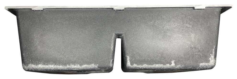 Nantucket Sinks PR5050-LDTI Low Divide 50/50 Double Bowl Undermount Granite Com