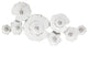 HomeRoots Angelic White Metal Lily Pad Wall Decor