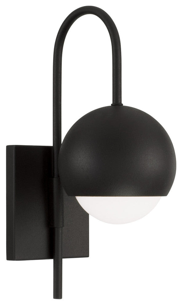 Capital Lighting 651611 Dolby 16" Tall Wall Sconce - Black Iron