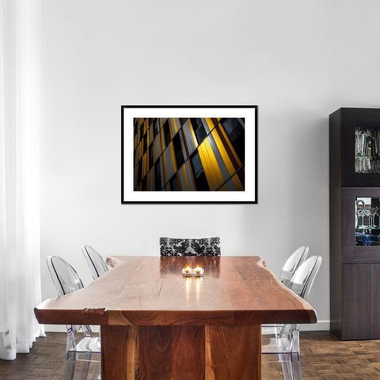 "Yellow Wall" Framed Digital Print by Gilbert Claes, 44x32"