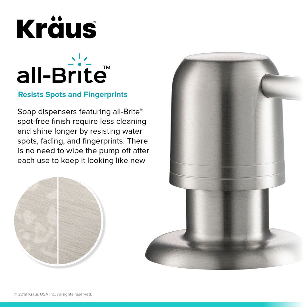 Soap Dispenser, Spot Free Stainless Steel