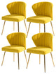 Milia Dining Chair Set of 4, Yellow