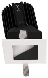 WAC Volta 2" LED SQ Wall Wash Trim, Flood 45 2700K, BK WH