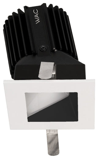 WAC Volta 2" LED SQ Wall Wash Trim, Flood 45 2700K, BK WH