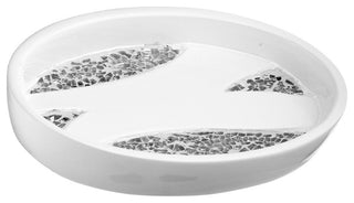 Designer Home Premium Premium Bath Accessories Durable Heavy (White Soap Dish)