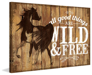 "Wild and Free 2" Painting Print on Wrapped Canvas