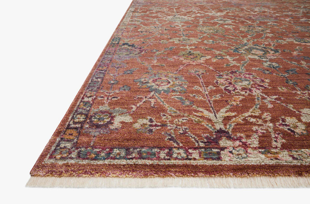 Giada Rug, Terracotta/Multi, 3'2"x3'2" Round