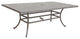 Carlsbad 46x86 Inch Cast Aluminum Rectangle Table, Heritage Grey