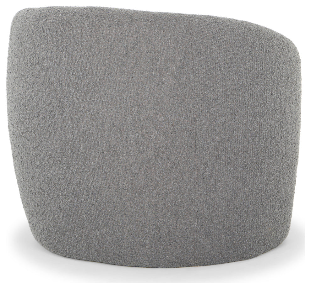 Metro Blythe Accent Chair, Boucle Charcoal Upholstery