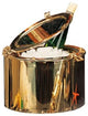Polished Brass Porthole Ice Bucket With Lacquer Coating