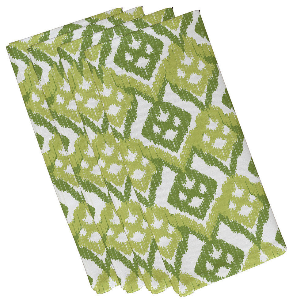 Hipster, Geometric Print Napkin, Green, Set of 4