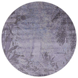 Ahgly Company Indoor Round Mid-Century Modern Area Rugs, 7' Round