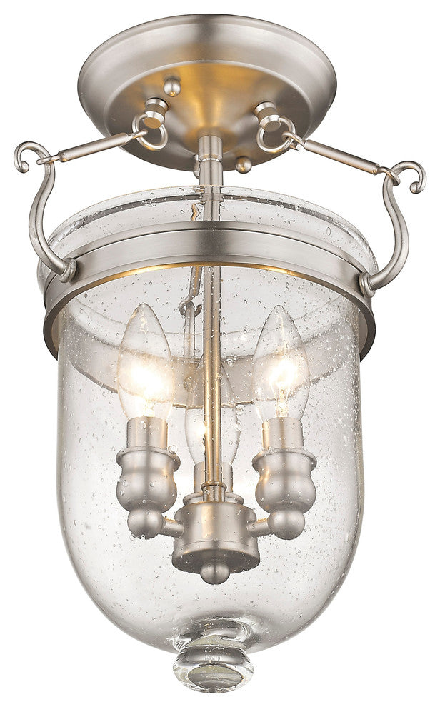 Jefferson Ceiling Mount, Brushed Nickel