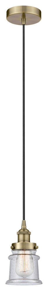 Innovations 616-1PH-AB-G184S 1-Light Mini Pendant, Antique Brass