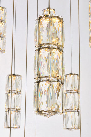 Home Living 42" LED Chandelier, Chrome