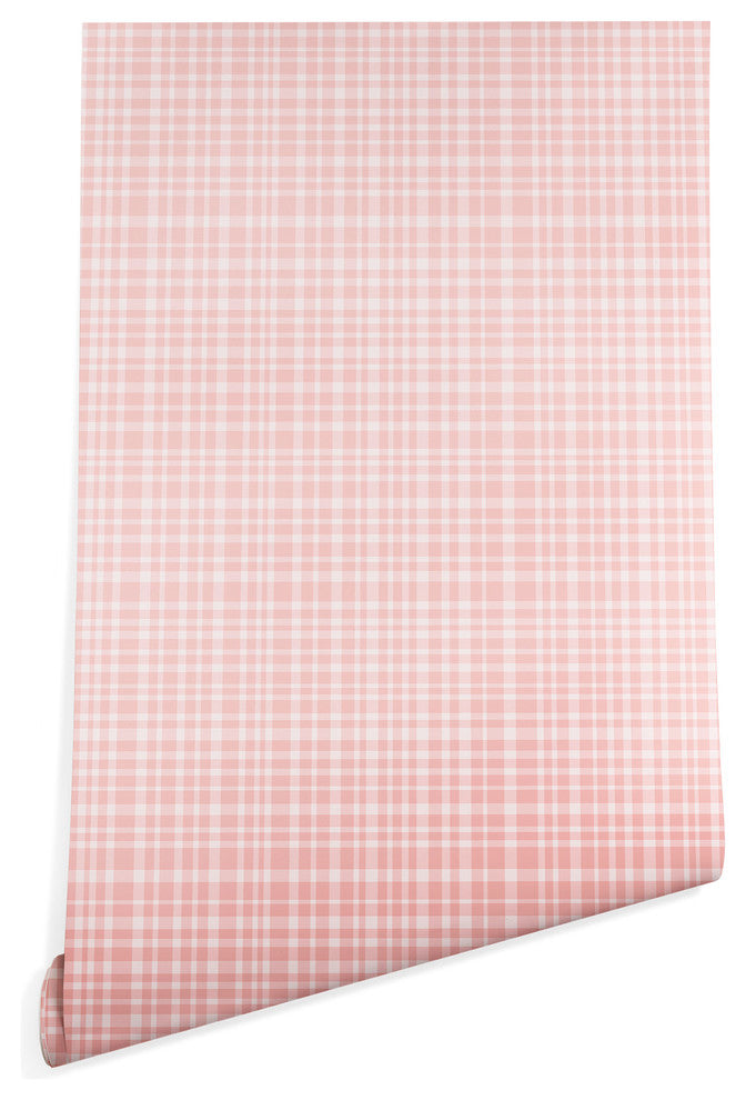 Deny Designs Lisa Argyropoulos Blushed Weave Wallpaper, Pink, 2'x4'