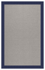 Zoe Platinum Sisal Tufted Area Rug, Navy, 4'x6'