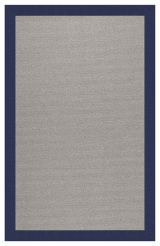 Zoe Platinum Sisal Tufted Area Rug, Navy, 4'x6'