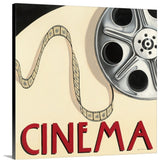 Cinema Wrapped Canvas Art Print, 12"x12"x1.5"