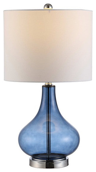 Safavieh Brooks Glass Table Lamp Blue
