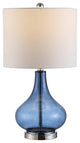 Safavieh Brooks Glass Table Lamp Blue