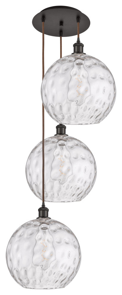 INNOVATIONS 113B-3P-OB-G1215-12 3-Light Multi-Pendant Oil Rubbed Bronze