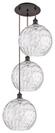 INNOVATIONS 113B-3P-OB-G1215-12 3-Light Multi-Pendant Oil Rubbed Bronze
