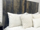 Handcrafted Headboard, Hanger Style, Black Barrel, Full
