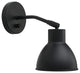 1-Light light sconces Black wall light fixtures Metal indoor wall lights