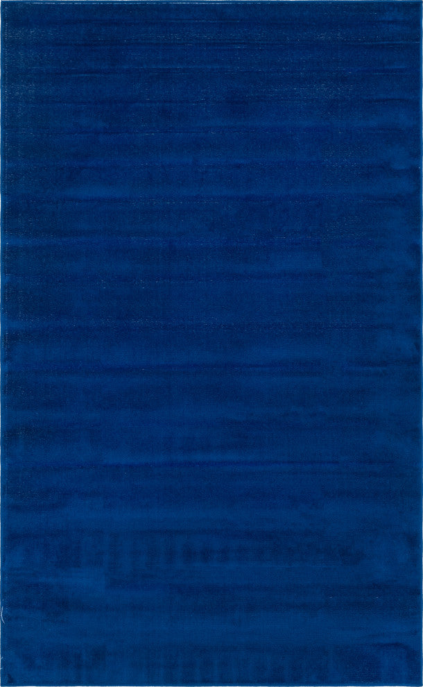 Unique Loom Navy Blue Solid Williamsburg 5' 0 x 8' 0 Area Rug